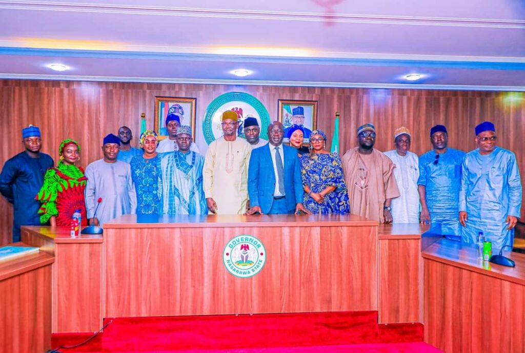 PHOTO NEWS: FPMU NEWMAP-EIB PAYS COURTSEY VISIT TO NASARAWA STATE